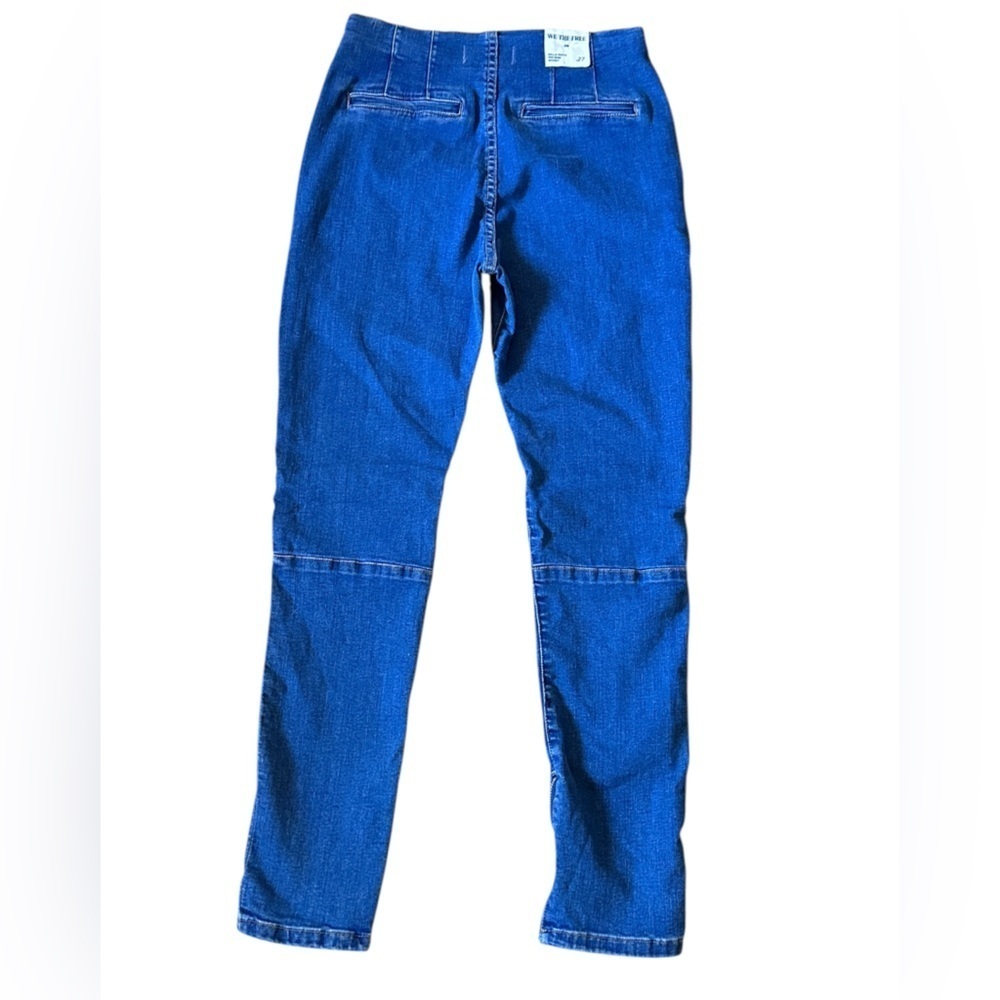 NWT Free People Bella Moto Skinny Jean in Prophecy - Picture 7 of 8
